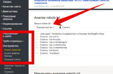 Установка файлов в сайт Вордпресс  robots.txt